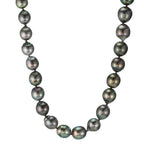 Collier 750/18K witgoud Tahiti Parel 9-10 mm 45 cm