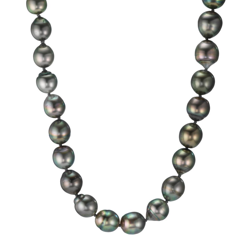 Collier 750/18K witgoud Tahiti Parel 9-10 mm 45 cm