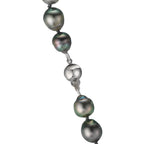Collier 750/18K witgoud Tahiti Parel 9-10 mm 45 cm