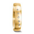 Partnerring 750/18K geel goud Diamant 0.025 ct, 5 Steen, tw-vsi