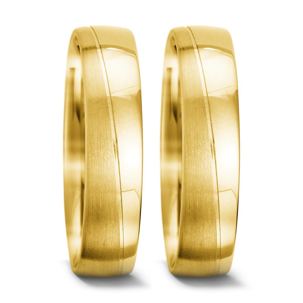 Partnerring 750/18K geel goud