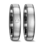 Ring 375/9K witgoud, 500 Palladium