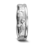 Partnerring 750/18K witgoud Diamant 0.025 ct, w-si
