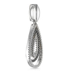 Hanger 750/18K witgoud Diamant zwart, 0.52 ct, 104 Steen, [Brillant], tw-vsi