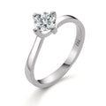 Solitaire ring 750/18K witgoud Diamant wit, 0.25 ct, [Brillant], w-si
