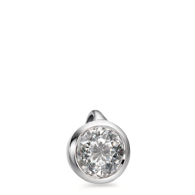 Hanger 750/18K witgoud Diamant wit, 0.20 ct, [Brillant], w-si Ø5.5 mm