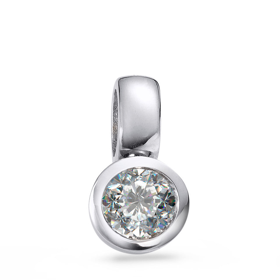 Hanger 750/18K witgoud Diamant wit, 0.25 ct, [Brillant], w-si