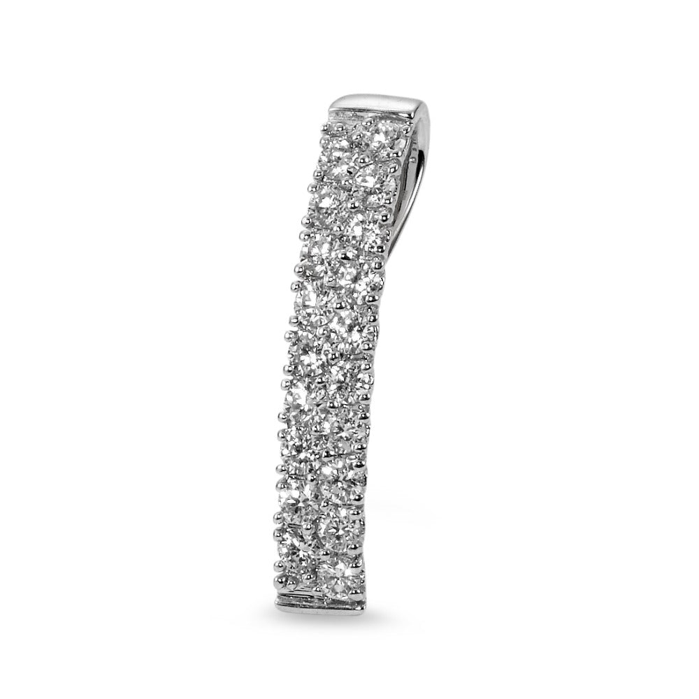 Hanger 750/18K witgoud Diamant 0.54 ct, 19 Steen, w-si