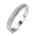 Ring 750/18K witgoud Diamant 0.25 ct, 49 Steen, w-si