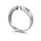 Solitaire ring 750/18K witgoud Diamant wit, 0.30 ct, w-si