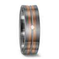 Partnerring 500 Palladium, 585/14K rood goud Diamant wit, 0.02 ct, w-si