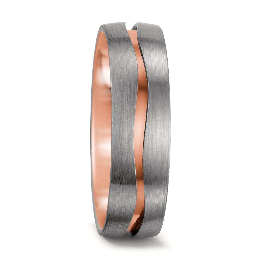 Partnerring 750/18K rood goud, 750/18K witgoud