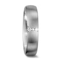 Partnerring 750/18K witgoud Diamant wit, 0.055 ct, 3 Steen, tw-vsi