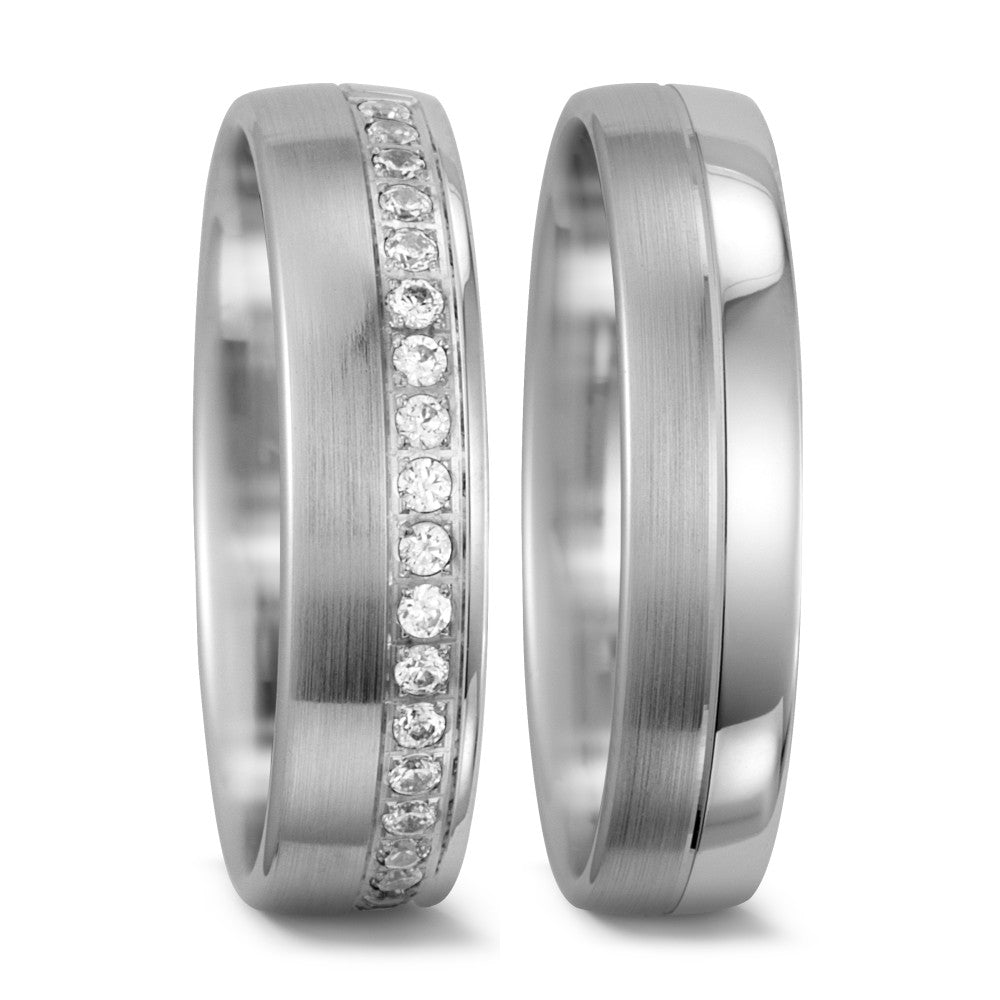 Partnerring 750/18K witgoud