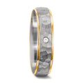 Partnerring 750/18K witgoud, 750/18K geel goud Diamant 0.02 ct, tw-si