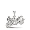 Hanger Zilver Gerhodineerd Motorfiets