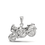 Hanger Zilver Gerhodineerd Motorfiets