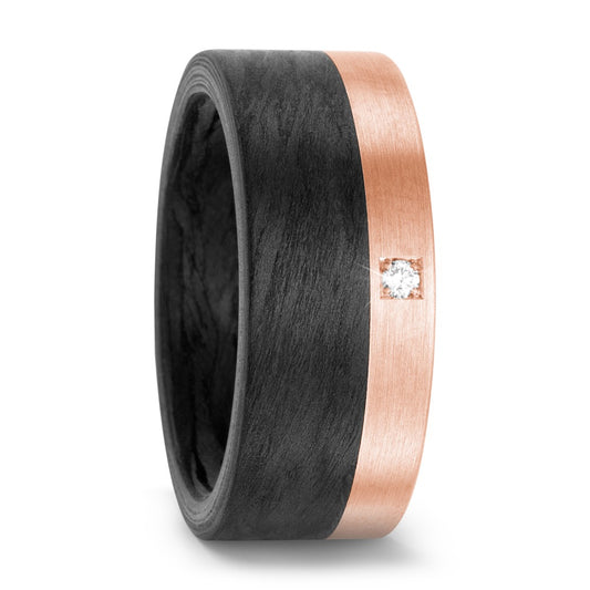 Ring Carbon, 750/18K rood goud