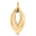 Hanger 750/18K geel goud, 750/18K witgoud Diamant wit, 0.16 ct, 33 Steen, [Brillant], w-si