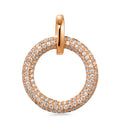 Hanger 750/18K rood goud Diamant wit, 0.50 ct, 125 Steen, [Brillant], tw-vsi Ø18 mm