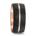 Partnerring 585/14K roségoud, Carbon
