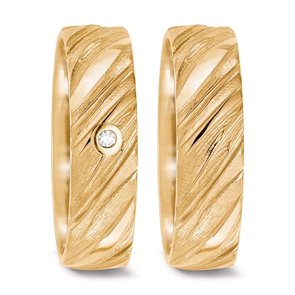 Partnerring 750/18K geel goud