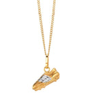 Hanger 375/9K geel goud, 375/9K witgoud Voetbal