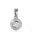 Hanger 750/18K witgoud Diamant 0.27 ct, 17 Steen, w-si