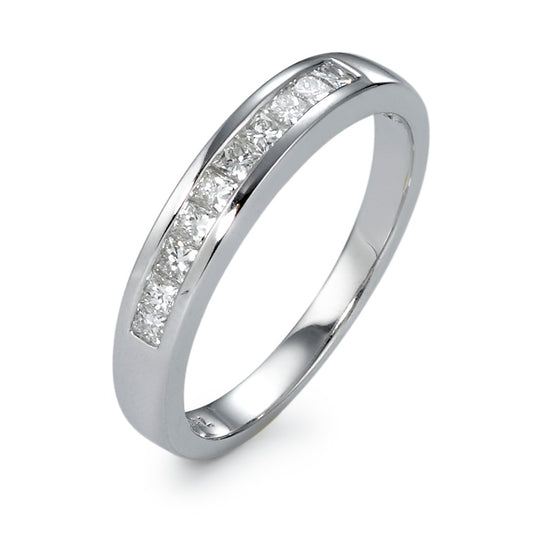 Ring 750/18K witgoud Diamant 0.32 ct, 10 Steen, w-si