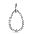 Hanger 750/18K witgoud Diamant wit, 0.33 ct, 23 Steen, [Brillant], w-si