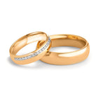 Partnerring 750/18K roségoud