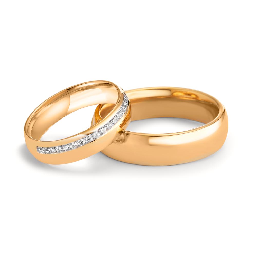 Partnerring 750/18K roségoud
