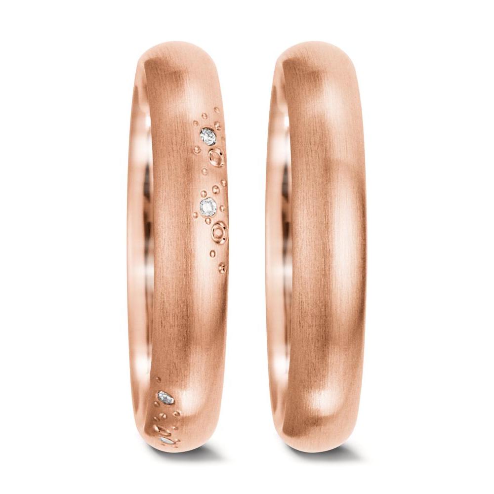 Partnerring 750/18K roségoud