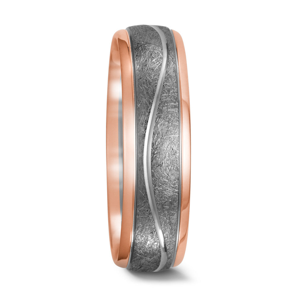 Partnerring 750/18K rood goud, 500 Palladium