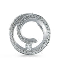 Hanger 750/18K witgoud Diamant 0.30 ct, 50 Steen, [Brillant], w-si Ø16 mm