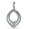 Hanger 750/18K witgoud Diamant 0.35 ct, 66 Steen, [Brillant], w-si