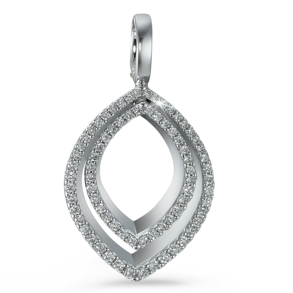 Hanger 750/18K witgoud Diamant 0.35 ct, 66 Steen, [Brillant], w-si