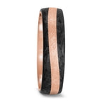 Partnerring 585/14K roségoud, Carbon