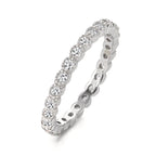Memory ring Zilver Zirkonia Gerhodineerd