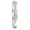 Partnerring 750/18K witgoud Diamant 0.085 ct, 17 Steen, tw-vsi
