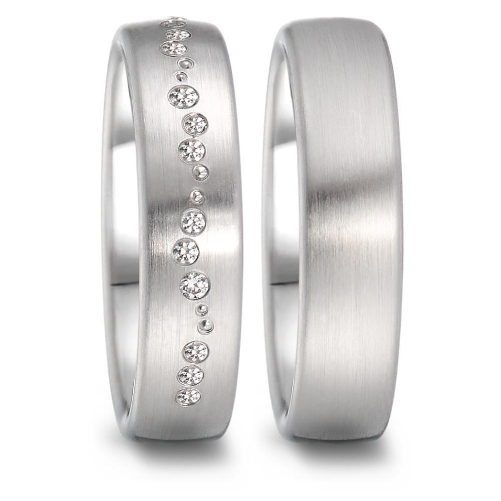 Partnerring 750/18K witgoud