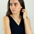Collier met hanger Zilver Rosé Verguld Boom van leven 40-44 cm Ø20 mm
