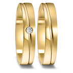 Partnerring 750/18K geel goud
