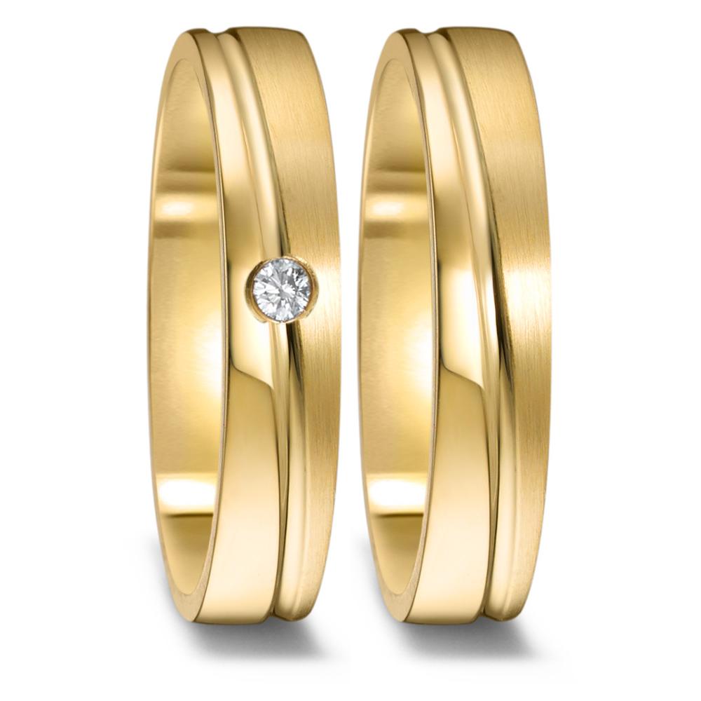 Partnerring 750/18K geel goud