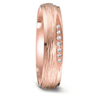 Partnerring 750/18K roségoud Diamant 0.048 ct, 7 Steen, tw-si