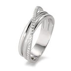 Ring 750/18K witgoud Diamant wit, 0.14 ct, 33 Steen, [Brillant], w-si
