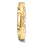 Partnerring 750/18K geel goud Diamant 0.06 ct, 12 Steen, tw-vsi