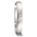 Partnerring 750/18K witgoud Diamant 0.036 ct, 5 Steen, tw-vsi
