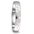 Partnerring 750/18K witgoud Diamant 0.087 ct, 9 Steen, tw-si