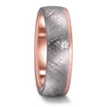 Partnerring 999 Tantaal, 585/14K roségoud Diamant 0.03 ct, w-si